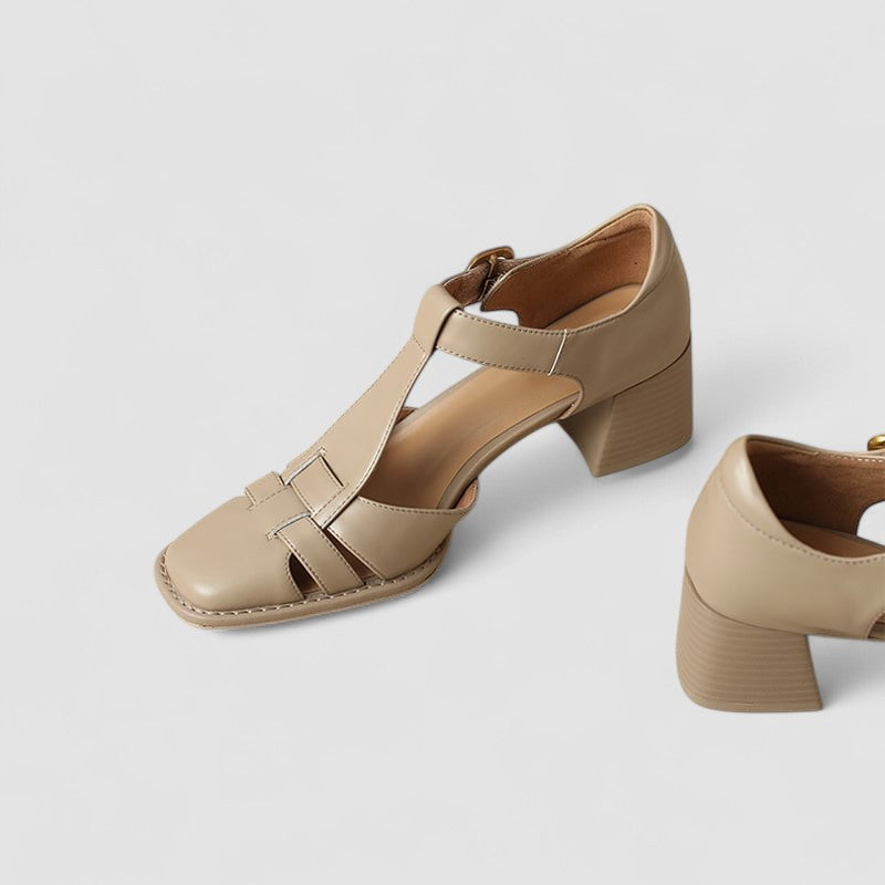 Vintage T-Strap Block Heel