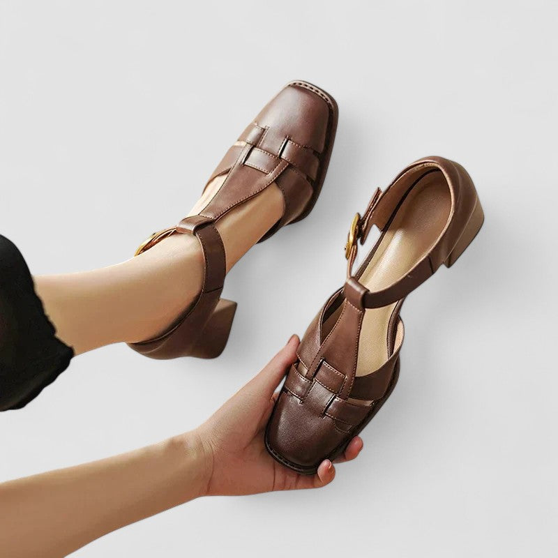 Vintage T-Strap Block Heel