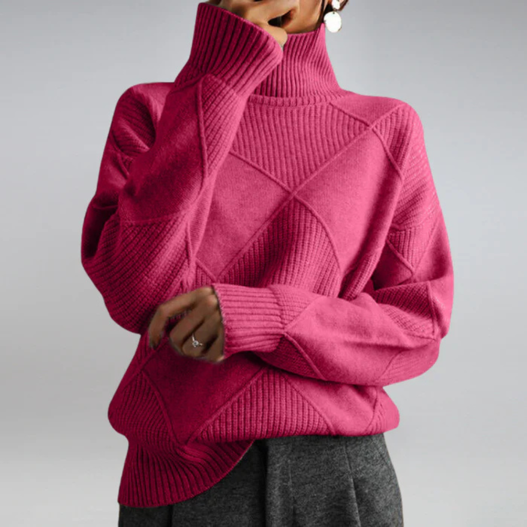 Luxe Cashmere Turtleneck Sweater