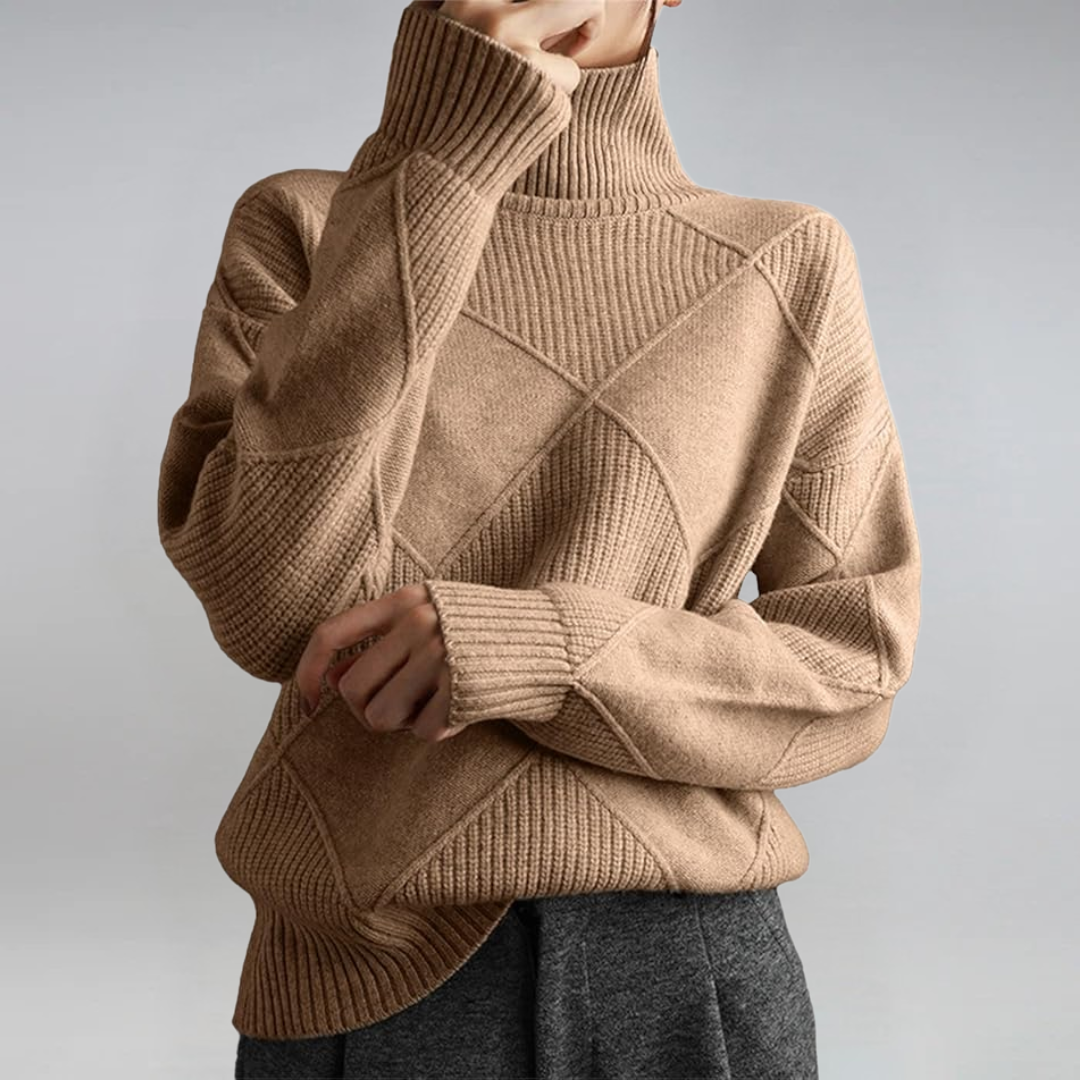 Luxe Cashmere Turtleneck Sweater