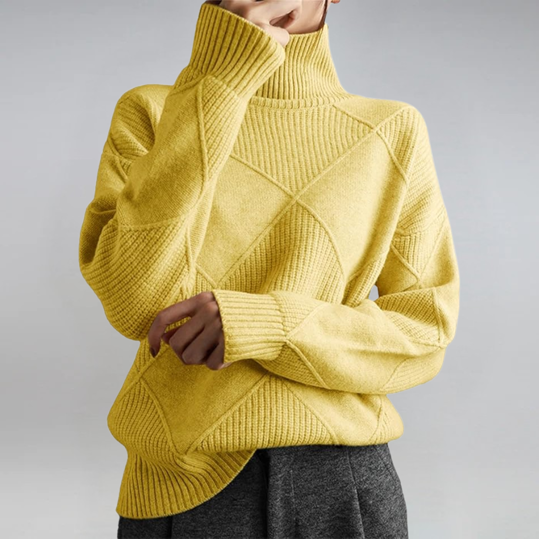 Luxe Cashmere Turtleneck Sweater