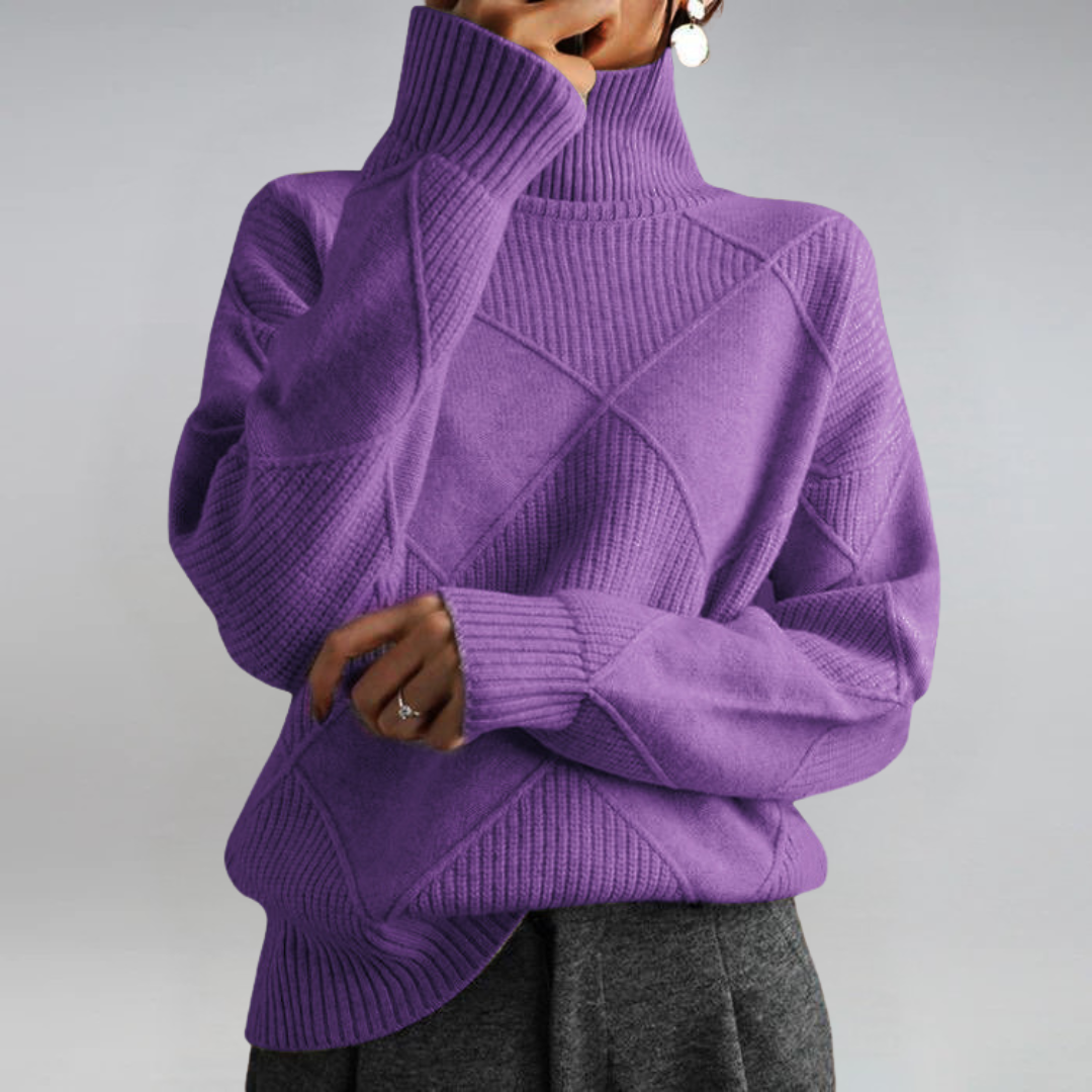 Luxe Cashmere Turtleneck Sweater