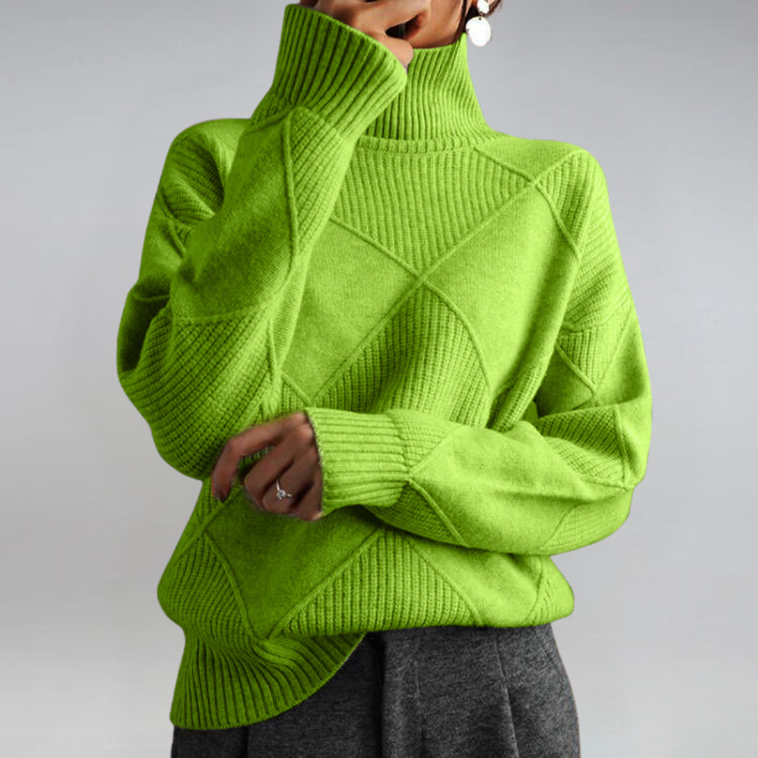 Luxe Cashmere Turtleneck Sweater
