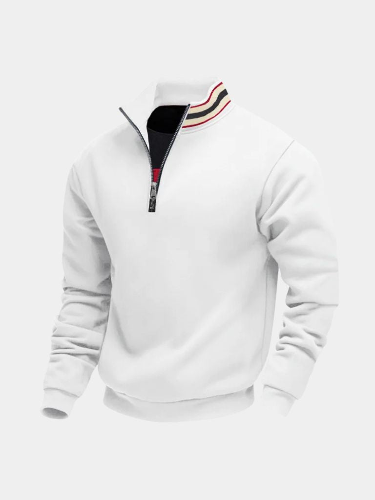 Striped Collar Pullover
