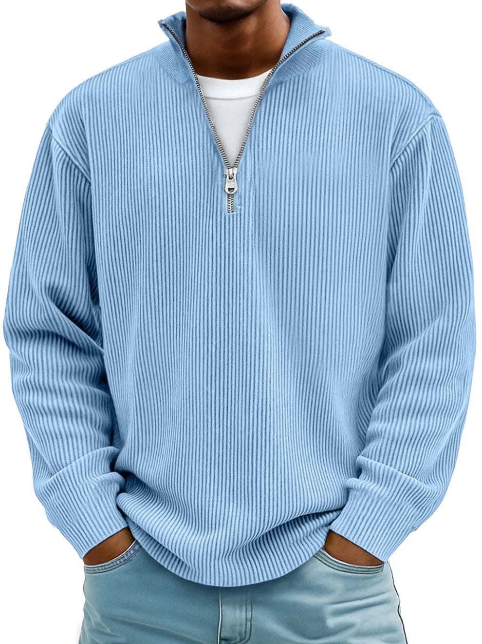 Modern Half-Zip Sweater Ease