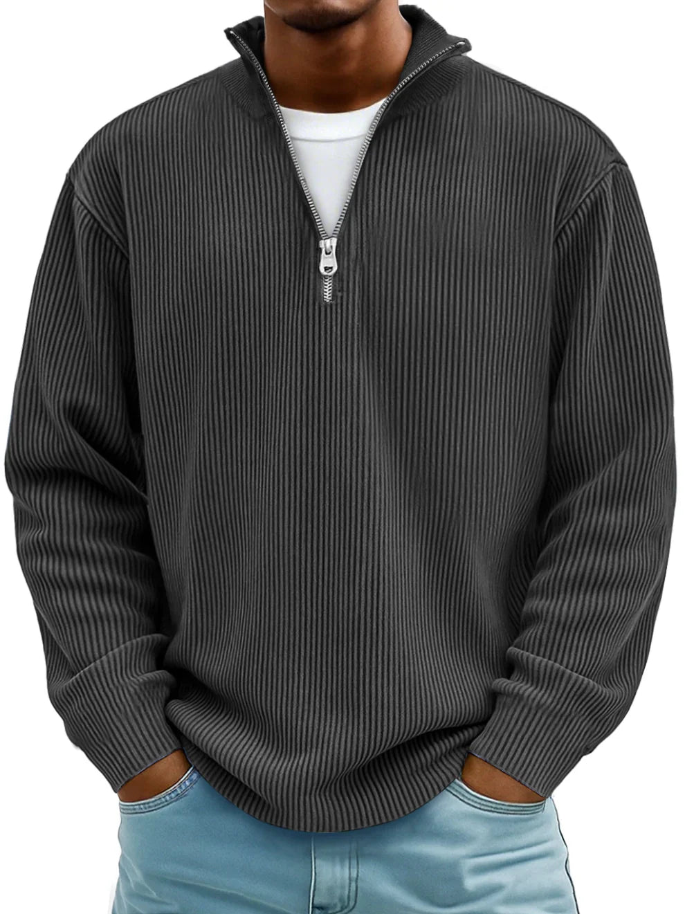 Modern Half-Zip Sweater Ease