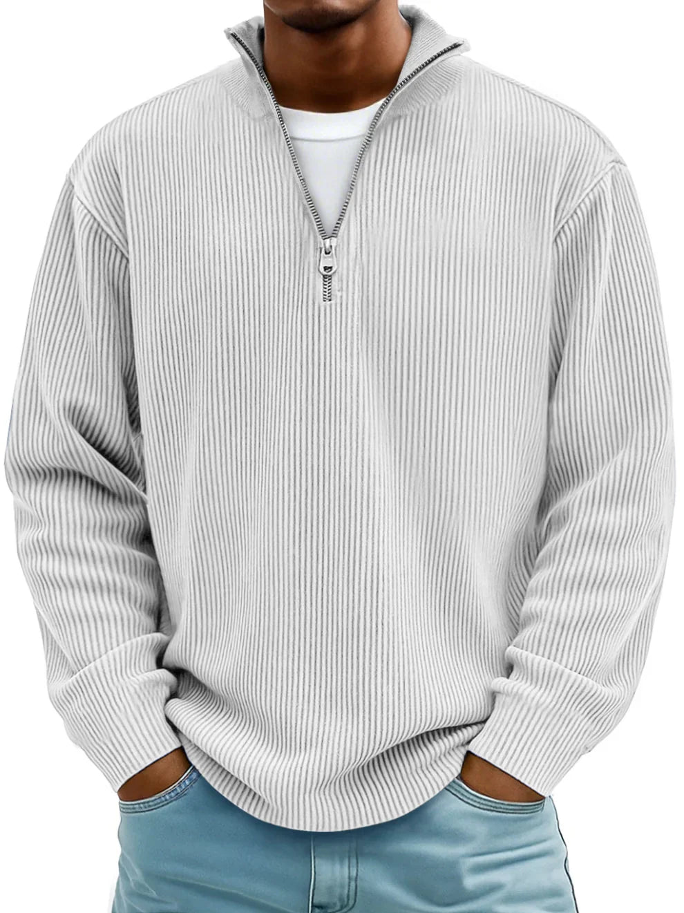Modern Half-Zip Sweater Ease