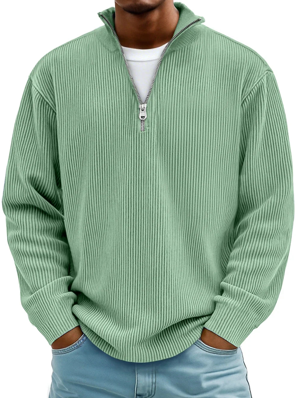 Modern Half-Zip Sweater Ease