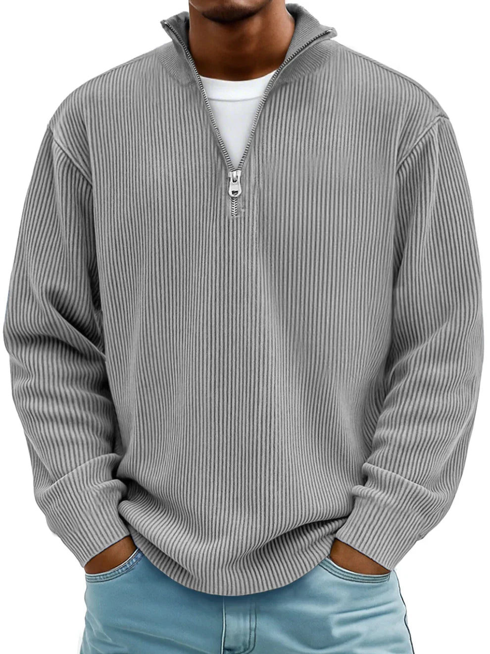 Modern Half-Zip Sweater Ease