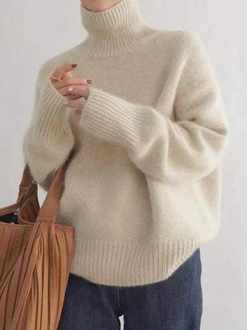 Luxe Cashmere Turtleneck Sweater