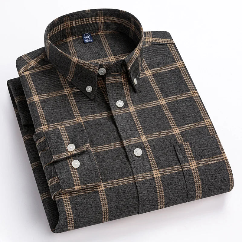 Classic Sanded Plaid Shirt