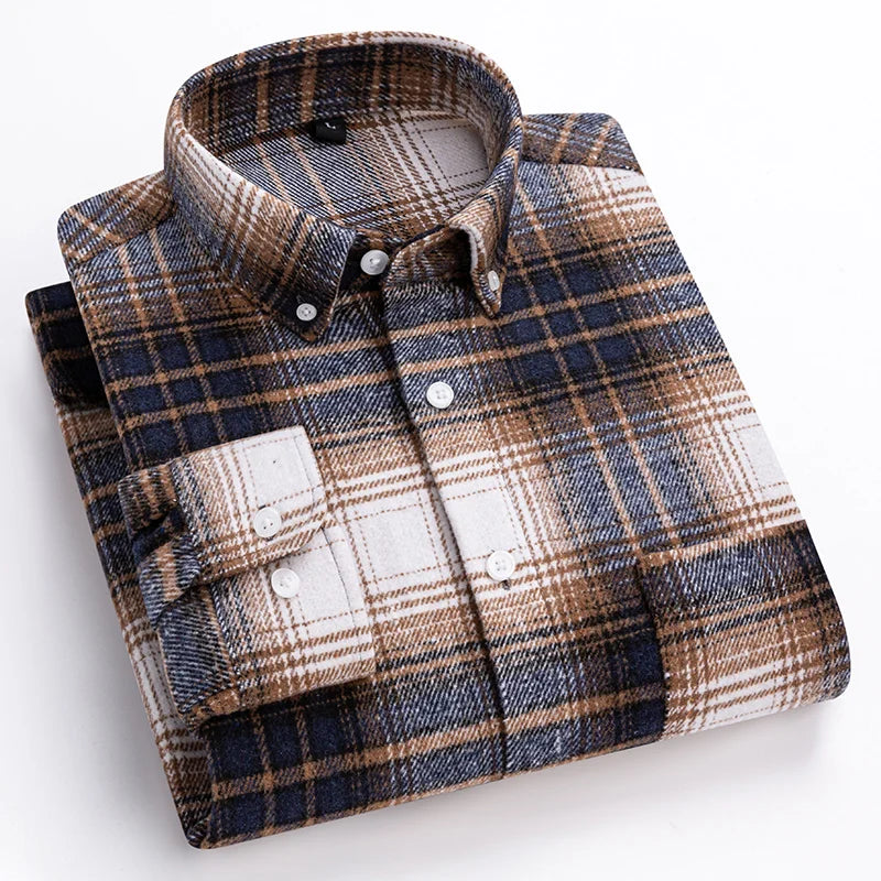 Classic Sanded Plaid Shirt