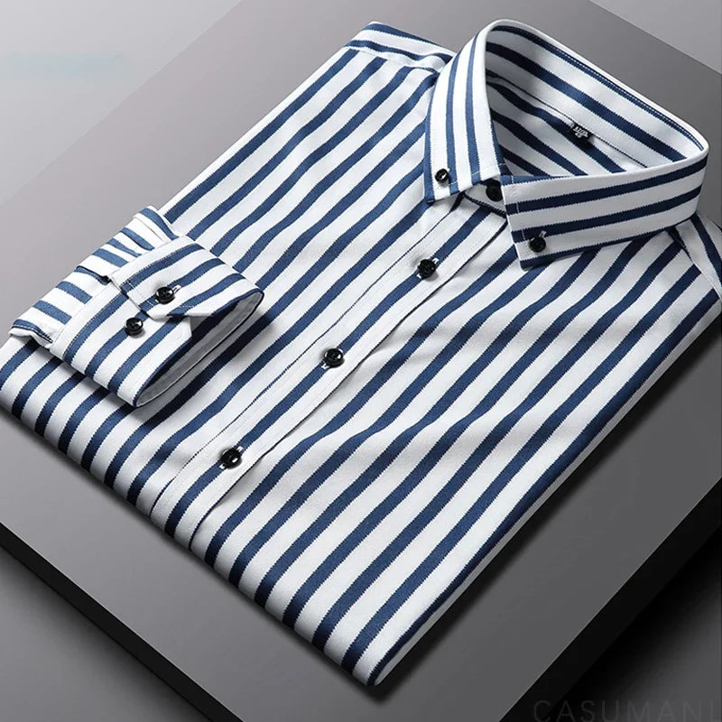 Relaxed Striped Cotton Shirt
