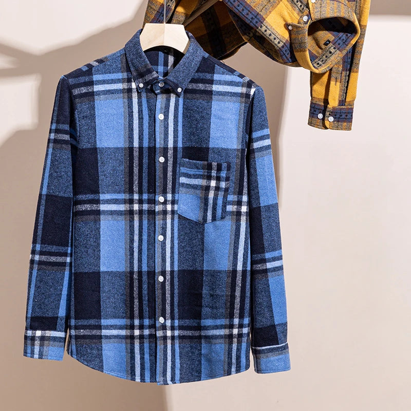 Classic Sanded Plaid Shirt