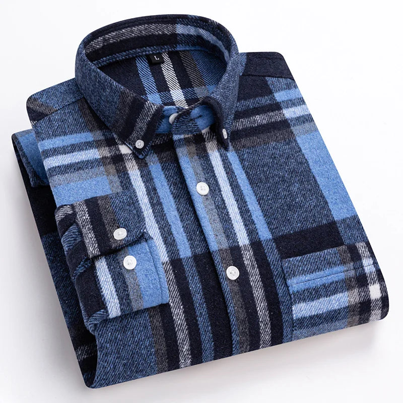 Classic Sanded Plaid Shirt