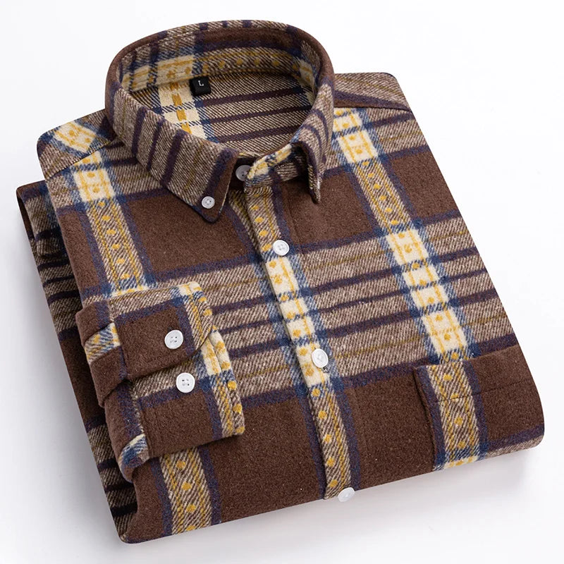 Classic Sanded Plaid Shirt