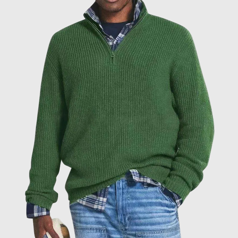 Classic Comfort Zip Sweater