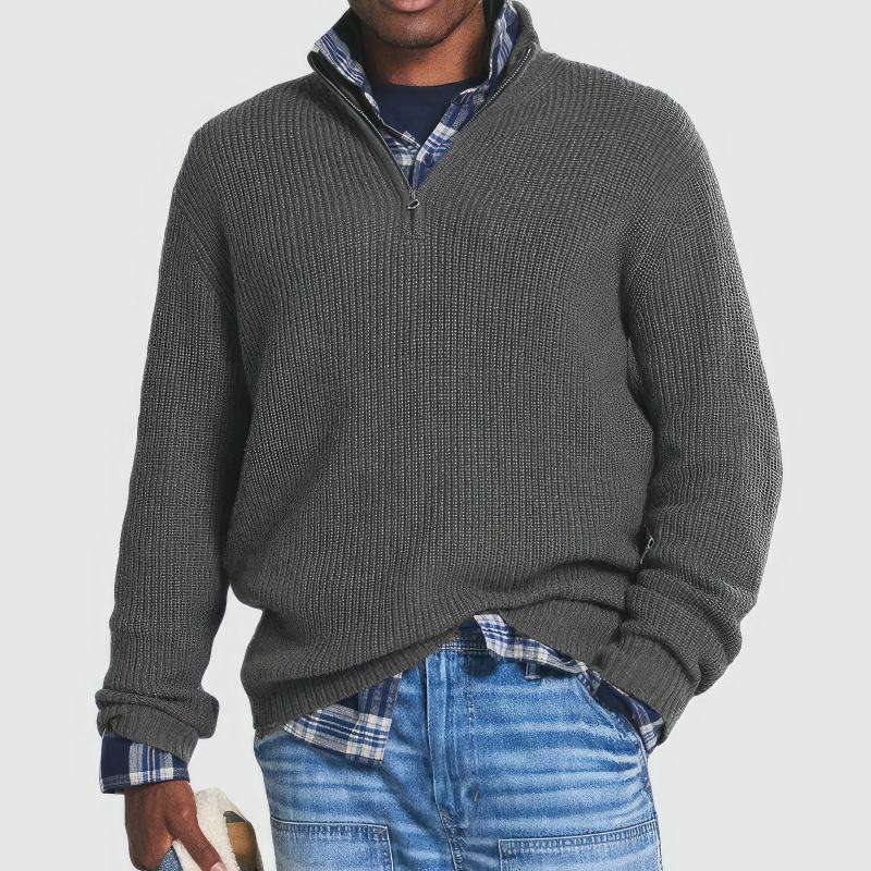 Classic Comfort Zip Sweater