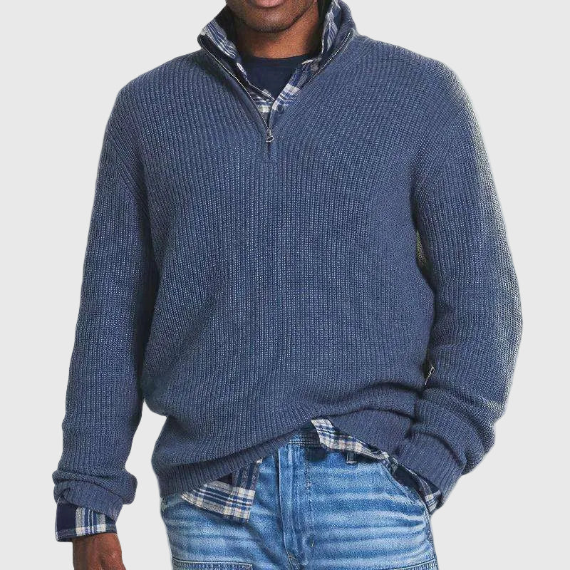 Classic Comfort Zip Sweater