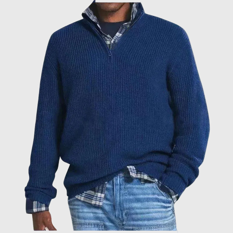 Classic Comfort Zip Sweater