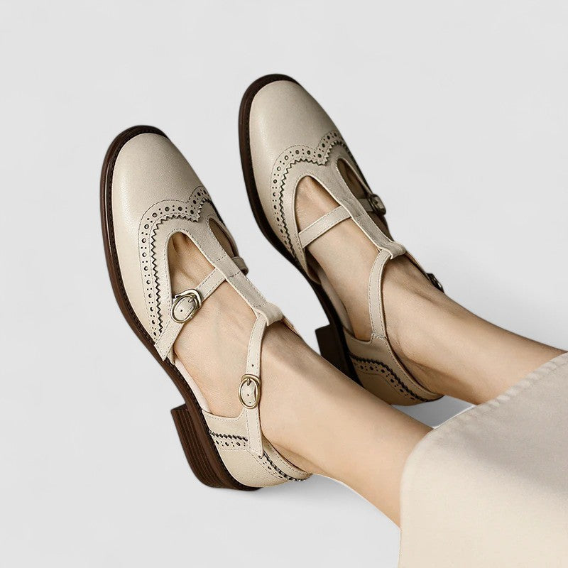 Elegant T-Bar Comfort Heel