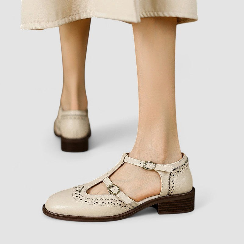 Elegant T-Bar Comfort Heel