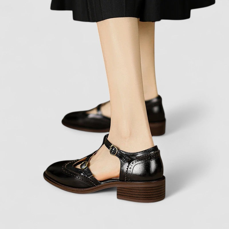 Elegant T-Bar Comfort Heel