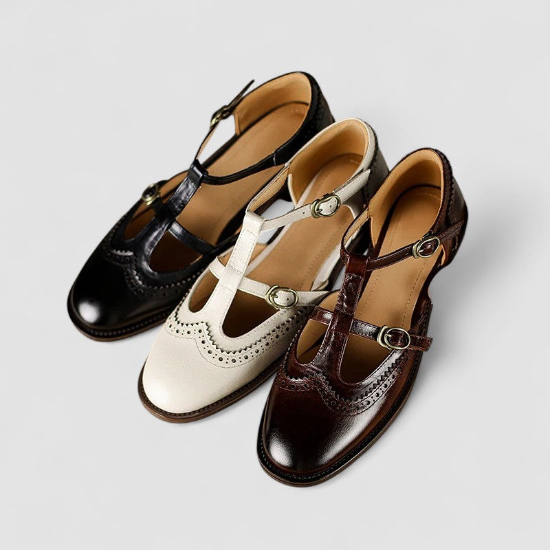 Elegant T-Bar Comfort Heel