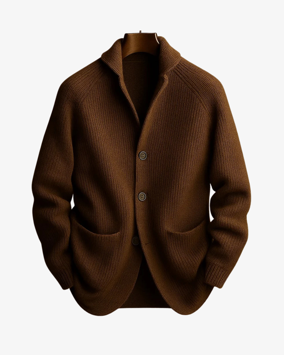 Modern Wool-Blend Cardigan