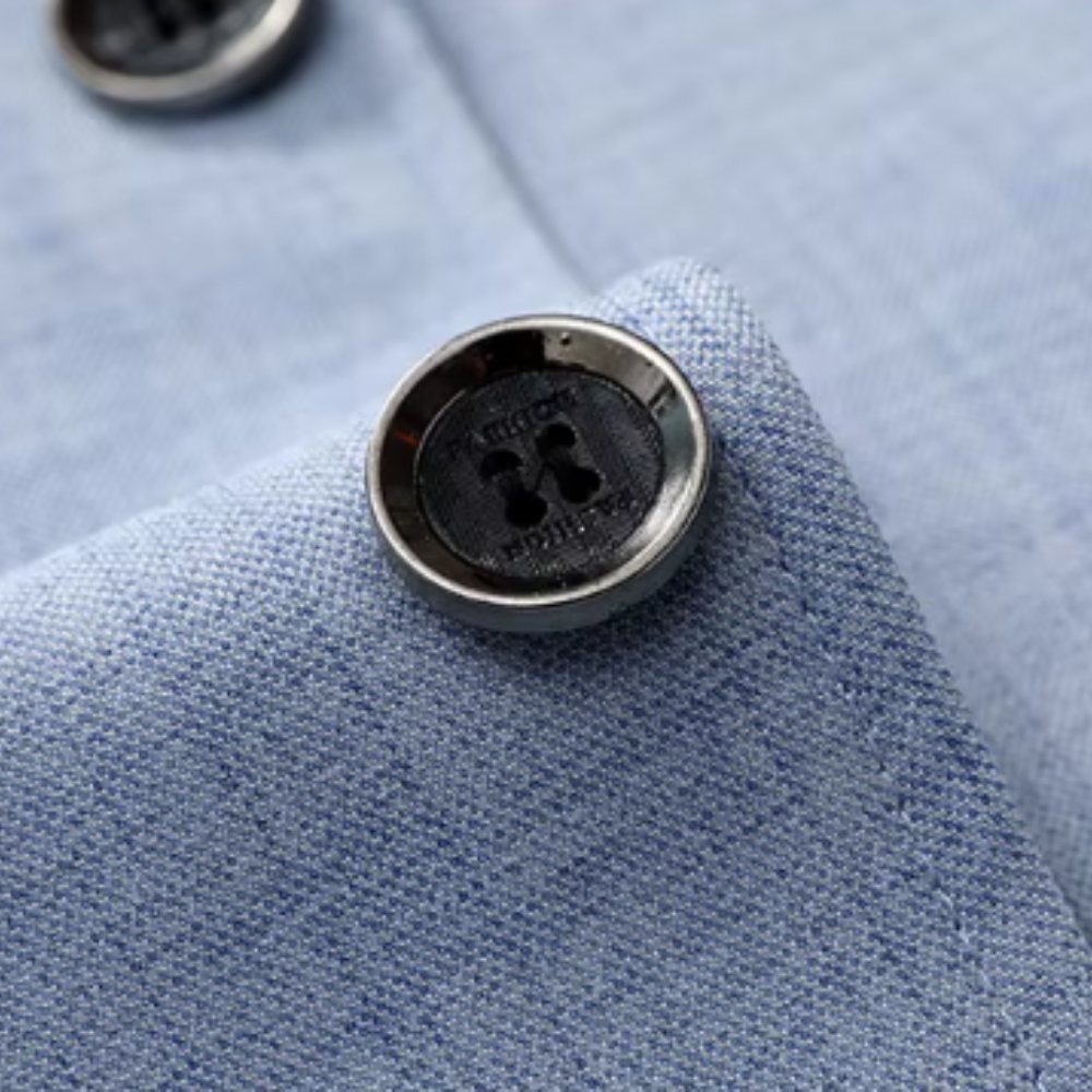 Breathable Linen Blend Blazer