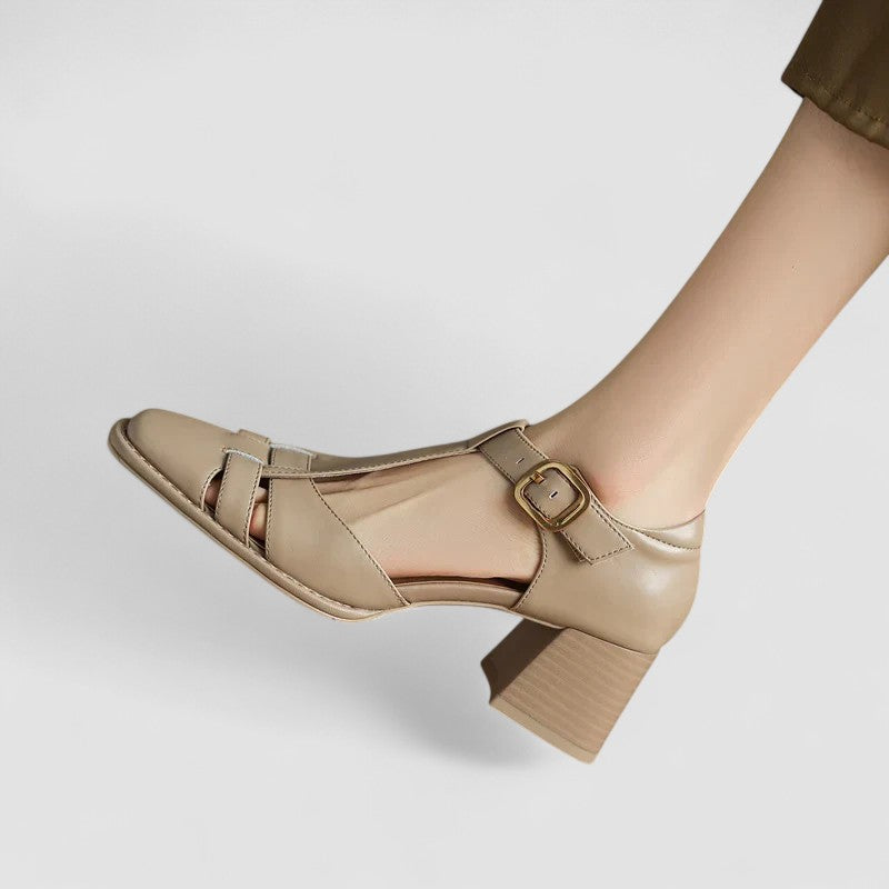 Vintage T-Strap Block Heel