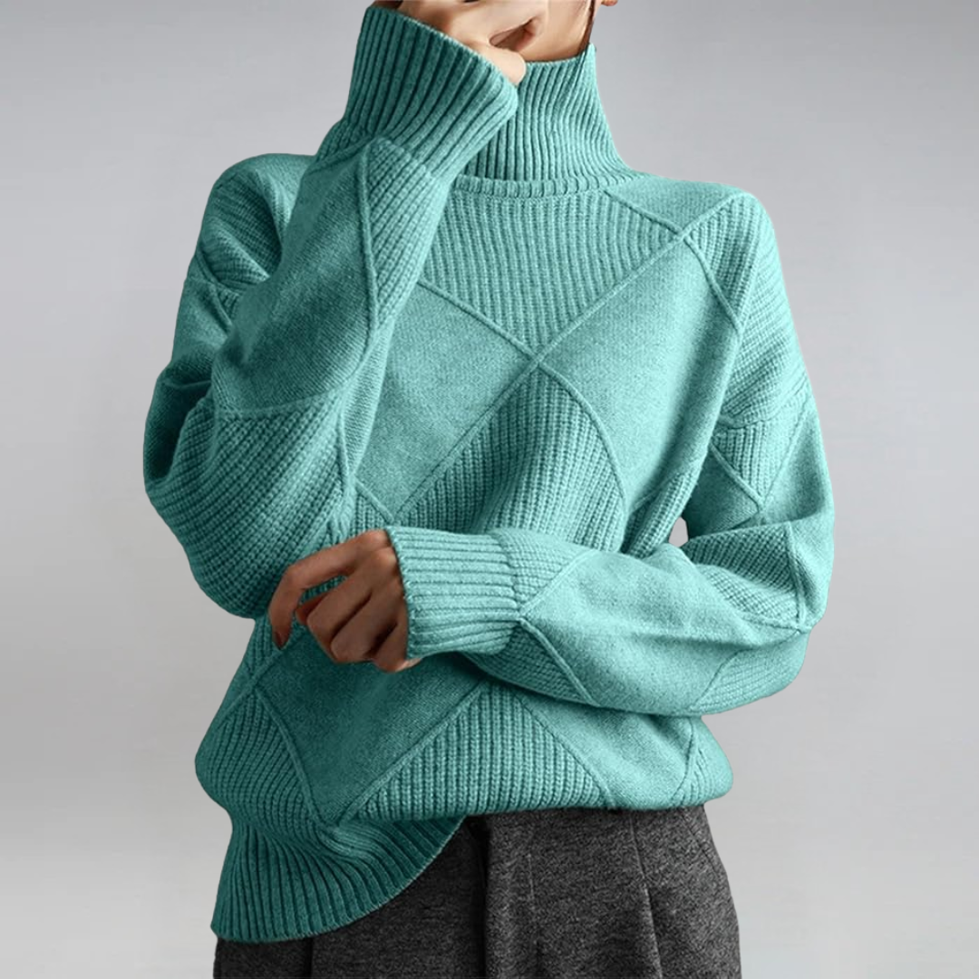 Luxe Cashmere Turtleneck Sweater