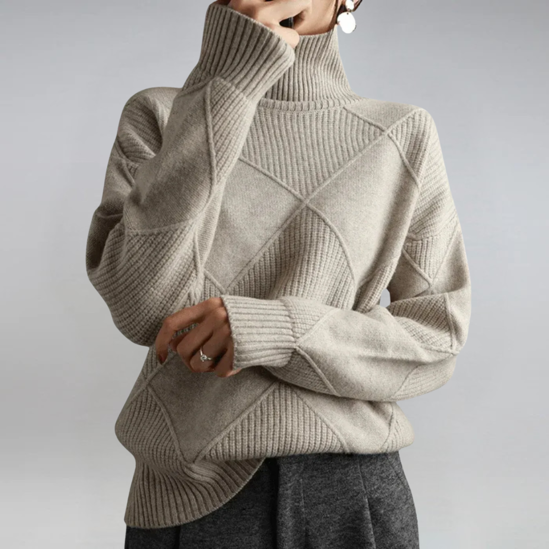 Luxe Cashmere Turtleneck Sweater