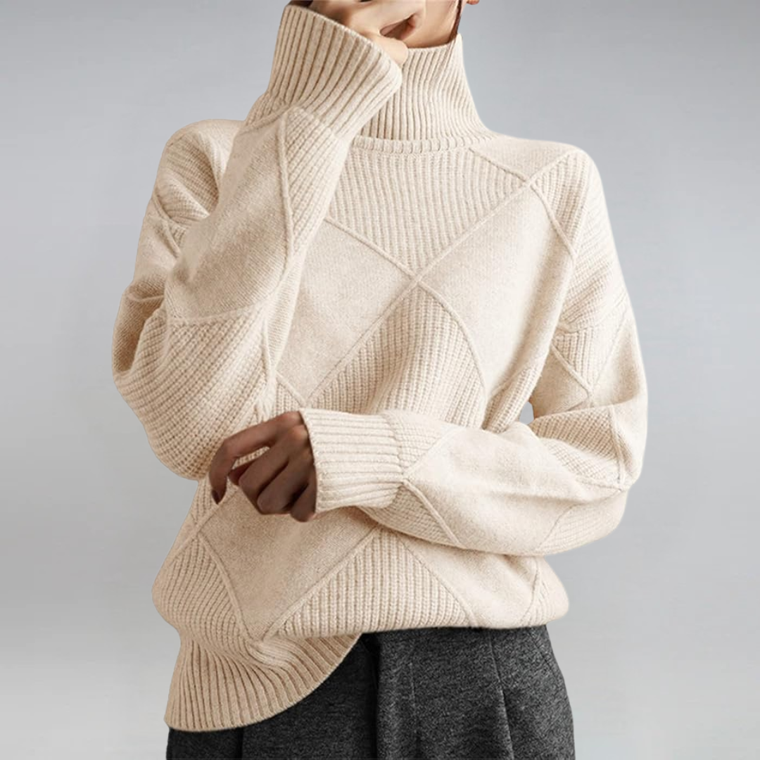 Luxe Cashmere Turtleneck Sweater