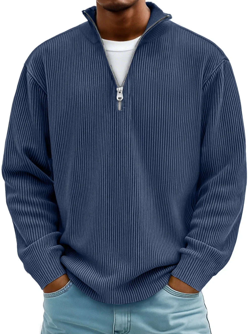 Modern Half-Zip Sweater Ease
