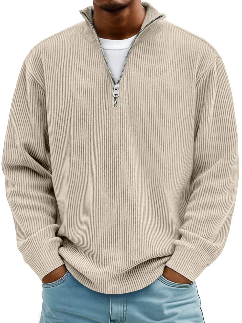 Modern Half-Zip Sweater Ease