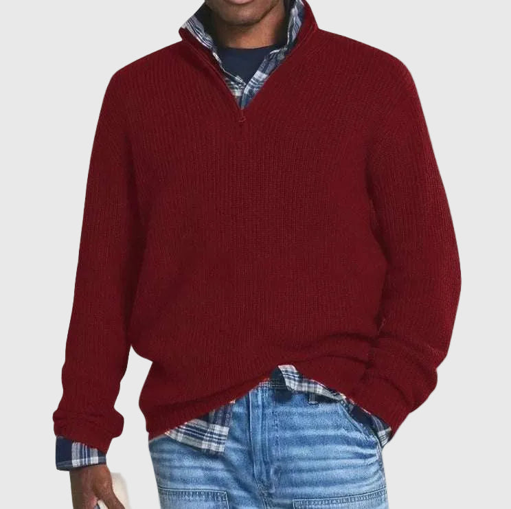 Classic Comfort Zip Sweater