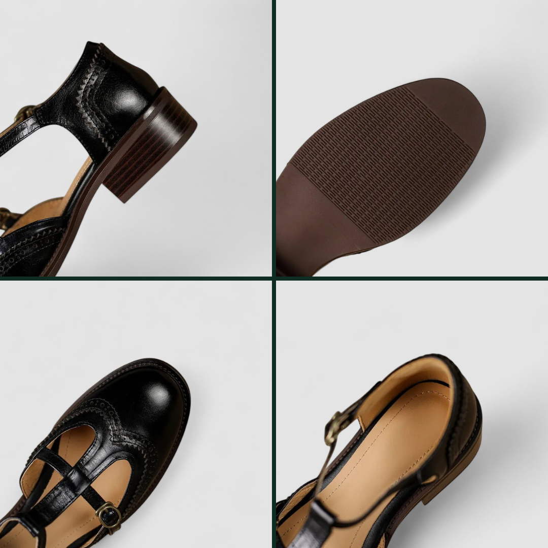 Elegant T-Bar Comfort Heel