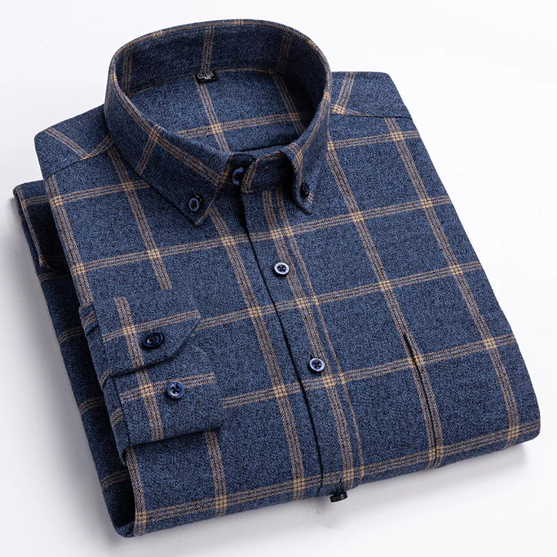 Classic Sanded Plaid Shirt