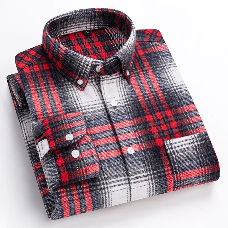 Classic Sanded Plaid Shirt