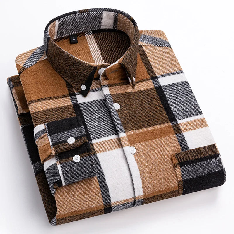 Classic Sanded Plaid Shirt