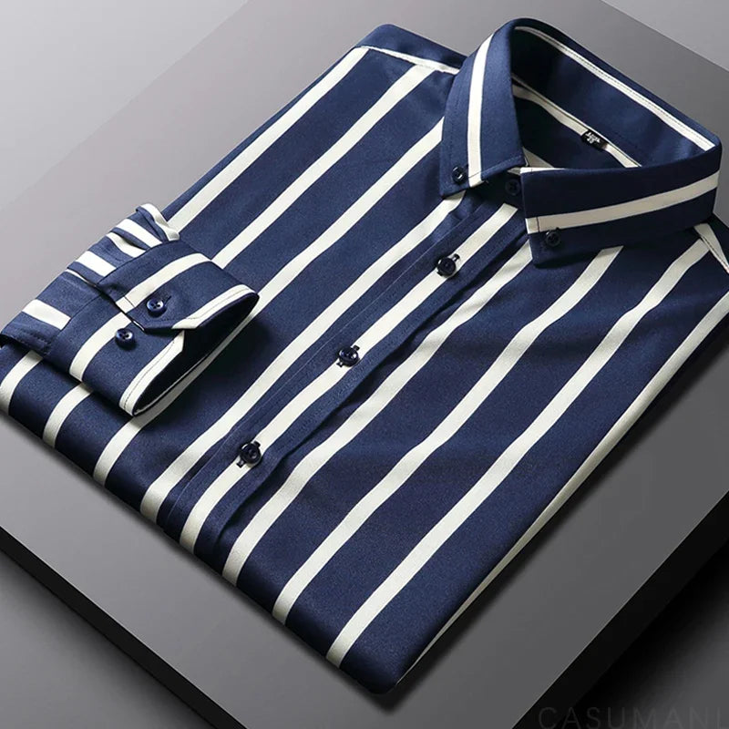 Relaxed Striped Cotton Shirt