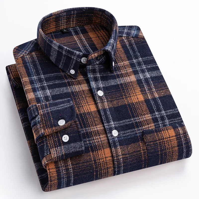 Classic Sanded Plaid Shirt