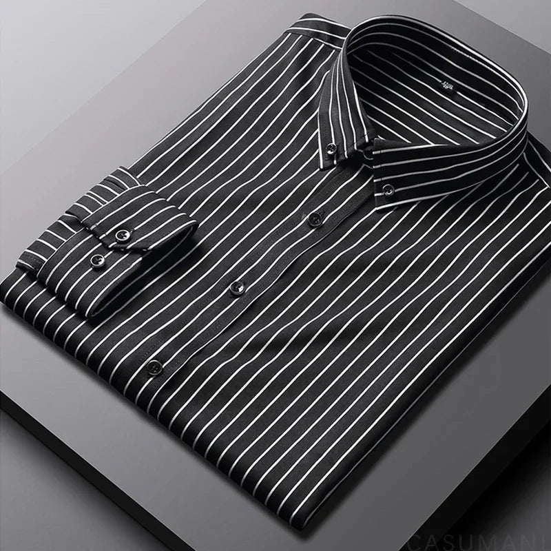 Relaxed Striped Cotton Shirt