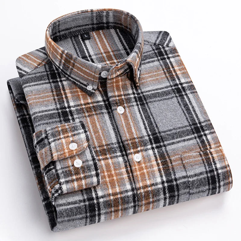 Classic Sanded Plaid Shirt