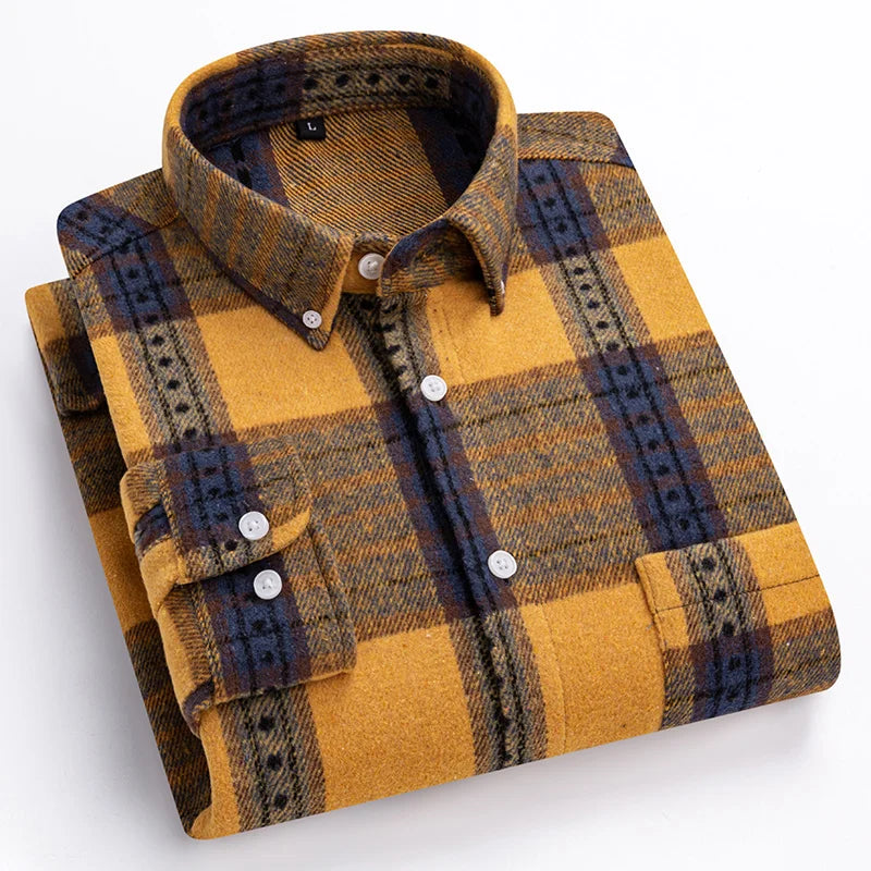 Classic Sanded Plaid Shirt