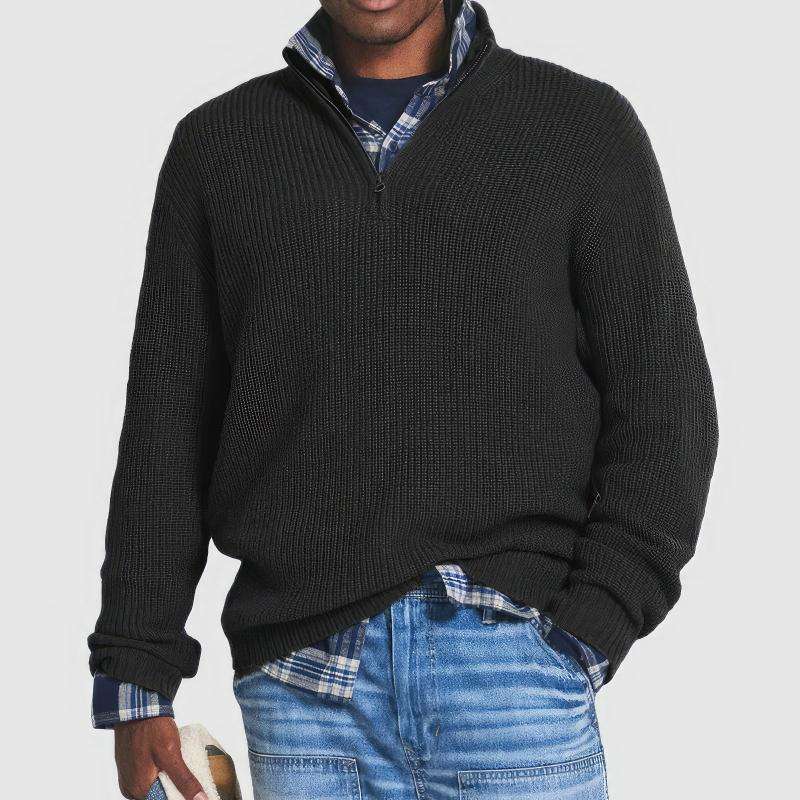 Classic Comfort Zip Sweater