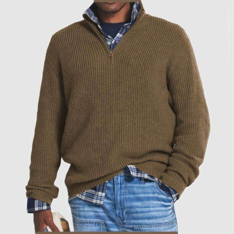 Classic Comfort Zip Sweater