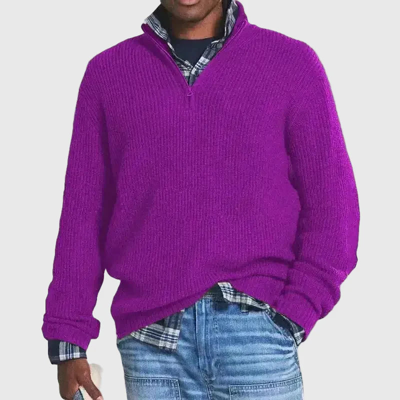 Classic Comfort Zip Sweater