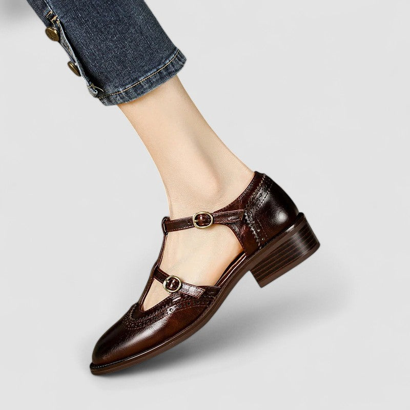 Elegant T-Bar Comfort Heel